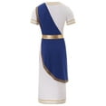 thumbnail image 4 of Sxiwei Men's Ancient Greek Roman Toga Halloween Cosplay Fancy Dress Up Adult Party Toga Costume Blue S, 4 of 7