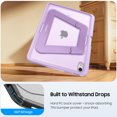 thumbnail image 5 of Fintie Shockproof Case for iPad (A16) 11th Generation 11 Inch (2025), iPad 10th Gen 10.9 Inch (2022) - [Built-in Pencil Holder] Slim Frosted Protective Cover with Multi-Angle Kickstand (Purple), 5 of 10