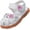 White(five Flowers), variant on Girls' Closed-Toe Summer Solid Flower Outdoor Sport Casual Sandals(Toddler/Little Kid)