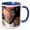 Blue/White, variant on 3drose, Cowboy Boot, 11oz Magic Transforming Mug