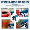 thumbnail image 6 of High Pressure Cordless Paint Sprayer Electric Airless HVLP Spray Gun w/2 Battery, 6 of 10