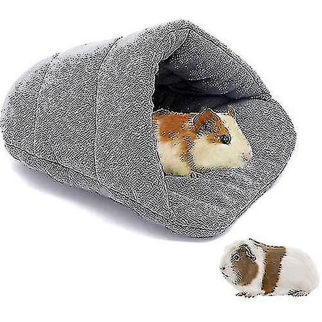 Casa cálida para cobayas, accesorios para cobayas, animales pequeños, cueva de felpa, cama para acurrucarse, cobaya, accesorios para conejos, hámster (hy)