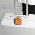 thumbnail image 5 of Square 2Pack PU Leather Kaleidoscope Geometric Cruise Luggage Tag with Privacy Cover and Stainless Steel Ring - Suitable for Travel Handbags Backpacks Luggage Tags, 5 of 6