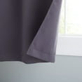 thumbnail image 6 of Estate View™ Seville Solid Room Darkening Grommet Top Curtain Panel Pair, 38"x96", Grey, 6 of 8
