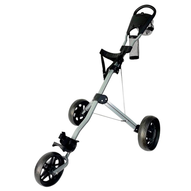 Golf Cart Foldable Space Saving Walking Cart Portable 3 Wheel Golf Pull Cart