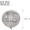 thumbnail image 3 of Globos de discoteca grandes ShuxiuWang 22 pulgadas Láser plateados 4D, 3 of 5