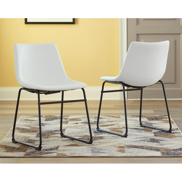 Signature Design By Ashley Casual Faux, Signature Design By Ashley Centiar Dining Chairs Side Brown