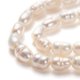 thumbnail image 2 of Natural Cultured Freshwater Pearl Beads Strands Rice Bisque 6~8x4~5mm Hole: 0.7mm about 52pcs/strand 14.17 inch(36cm), 2 of 3