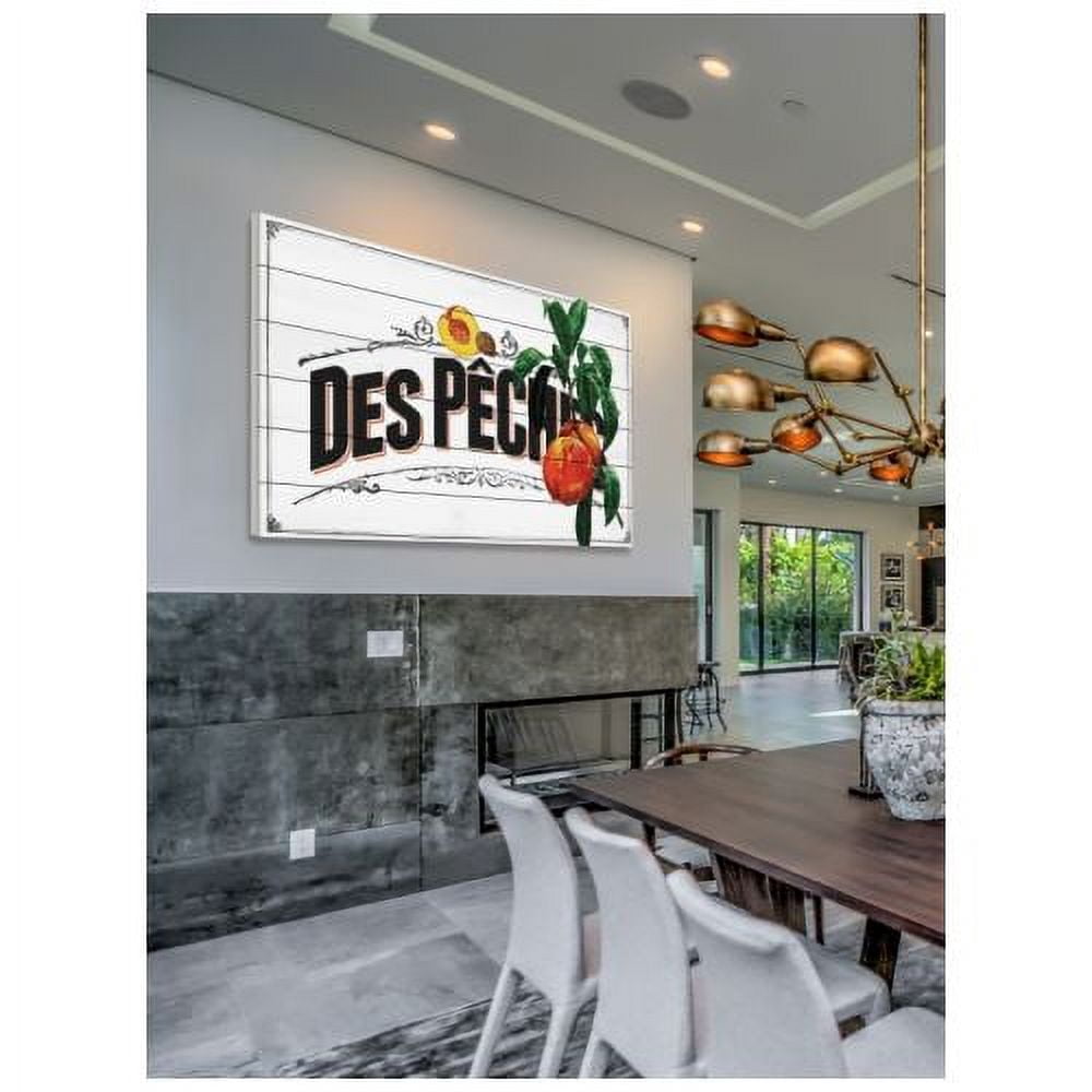 Marmont Hill "French Produce Peaches" Painting Print on White Wood