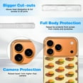 thumbnail image 6 of Case For Apple iPhone Air / 17 Pro / 17 Pro Max Series Case, Slim Thin Transparent Flexible Clear TPU Shockproof Phone Case For iPhone 17 Series, Hamburgers (2), 6 of 6