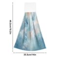 thumbnail image 3 of 2PCS Velcro Hangable Hand Towels Quick-Drying Hanging Kitchen Towels for Kitchen & Bathroom Watercolor Blue Butterflies, 3 of 7