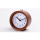 thumbnail image 1 of Reloj despertador de madera silencioso con puntero de madera maciza creativo, reloj despertador de noche luminoso redondo, reloj despertador silencioso redondo pequeño clásico hecho a mano Sailing  Electrónica, 1 of 4