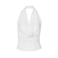 thumbnail image 5 of Women Halter Top Backless Tank Tops Cowl Neck Summer Going Out Outfits Cami Tops, 5 of 5
