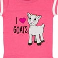 thumbnail image 4 of Inktastic I Love Goats Cute Goat Boys or Girls Baby Bodysuit, 4 of 5