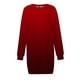 thumbnail image 5 of Vestido informal de manga larga para mujer: vestido liso de otoño/invierno con cuello redondo y estampado navideño opcional., 5 of 5