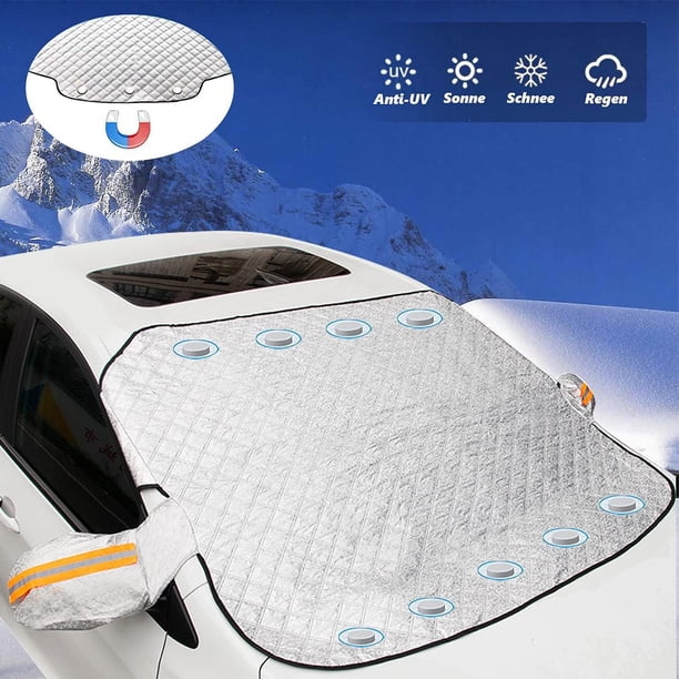 Housse De Pare-brise Hiver Universelle 260x114 Cm - Anti-Gel, Anti-Neige, Avec Aimants Et Sangles, Pour Voiture, SUV, Fourgon
