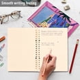 thumbnail image 4 of FORMRS 1-Subject Spiral Notebook 8" x 5" College Ruled 60 Refillable Sheet A5 Hard Cover, 2 Pack, Purple Window Scene, 4 of 7