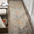 thumbnail image 2 of SAFAVIEH Vintage Persian Tarek Medallion Polyester Runner Rug, Blue/Multi, 2' x 5', 2 of 8