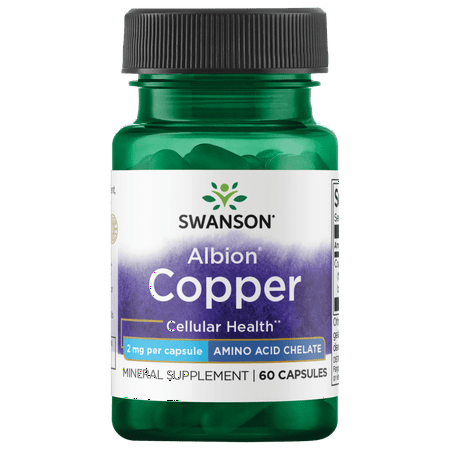 Swanson Albion Copper 2 mg 60 Caps