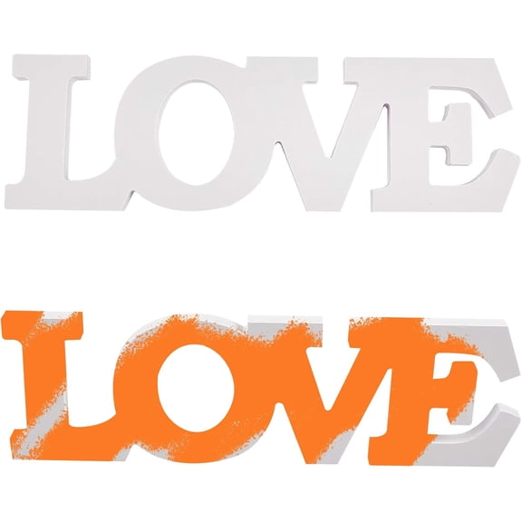 1pcs Letter Table Sign Love Table Top Sign Wooden Word Sign Free Standing for Home Wedding Party Birthday Decor