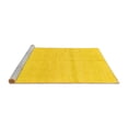 thumbnail image 2 of Ahgly Company Machine Washable Indoor Rectangle Solid Yellow Modern Area Rugs, 3' x 5', 2 of 4