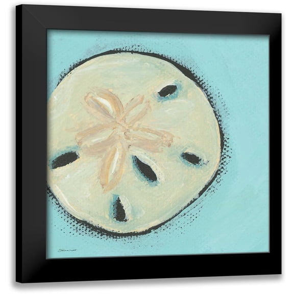 Marrott, Stephanie 12x12 Black Modern Framed Museum Art Print Titled - Sand Dollar