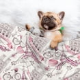 thumbnail image 3 of Pofeuu Romantic Travel In Paris Print Puppy Blanket,Dog Blankets,Pet Blanket Cozy Cat Blankets for Indoor Cats, Fuzzy Pet Blanket for Kitten Doggy Dog Blankets-Small, 3 of 8