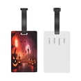 thumbnail image 5 of Hirioo Pumpkins for Luggage ID Tag with Adjustable Strap Travel Baggage Bag Tags Suitcase Identify Labels for Women Men, 5 of 7