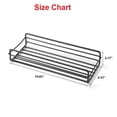 thumbnail image 3 of Small Storage Metal Holder Rack Wall Mounted Drill Free Shelf Rack Storage Wall Shelves for Bathroom Kitchen Space Saving, White, 3 of 7