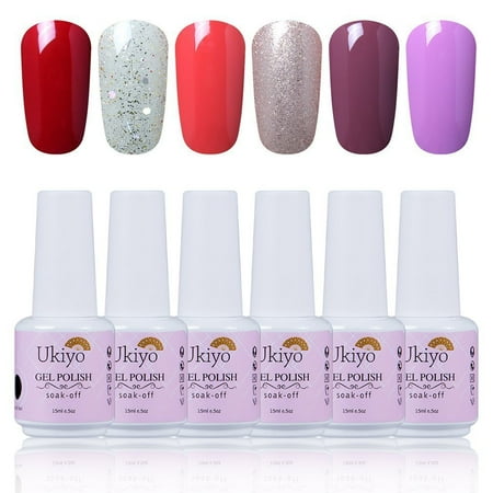 Gel Nail Polish Set Soak Off Uv Led French Manicure Kit Gel Nail Polish Set Soak Off Uv Led French Manicure Kit 6pcs By Ukiyo