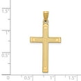 thumbnail image 2 of 14K Yellow Gold Charm Pendant Themed 36 mm 19 Solid Cross, 2 of 2