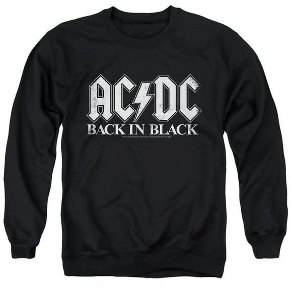 AC/DC Back In Black Unisex Adult Pull-Over Sweatshirt