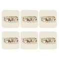 thumbnail image 2 of Balery 6 Pcs Western Desert Cowboys1leather Coasters Set, Drink Table Cup Coasters For Living Room Kitchen Coffee Decor, 2 of 9