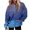 Blue, variant on Viikei Hoodies for Women Plus Size Sweatshirt for Women Women's Fashion Gradient Loose Casual Long Sleeve Hoodie Sweater Tops
