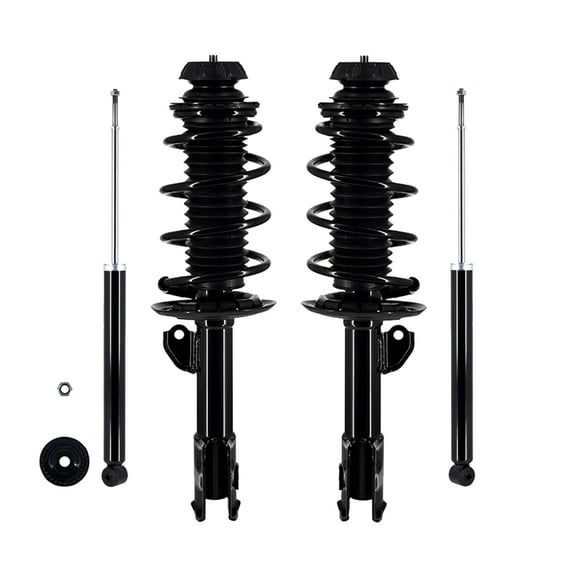 Set Front Quick Complete Strut-Coil Spring-Rear Shock For 2015-2018 Toyota Yaris