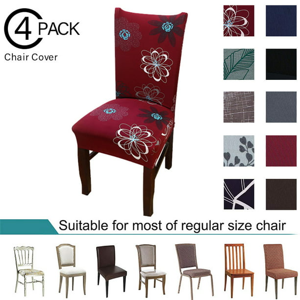 Chair Slipcover Auchen Stretch Printed, Dining Room Chair Covers Set Of 4