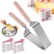 thumbnail image 1 of Cortr de pasteles de acero inoxidable con rebanr nivelr, servidor ajustable para cortar pasteles, auxiliar de estratificación, mango ergonómico, herramienta segura para rebanar pasteles (rosa, 1 of 3