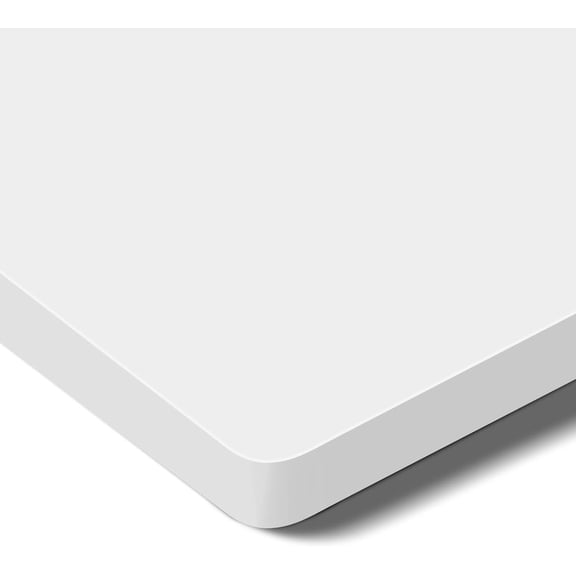 Whole-Piece Particle Board Table Top for Standing Desk and Home Office Desk DIY, 60x24x1 Inch White Desk Top