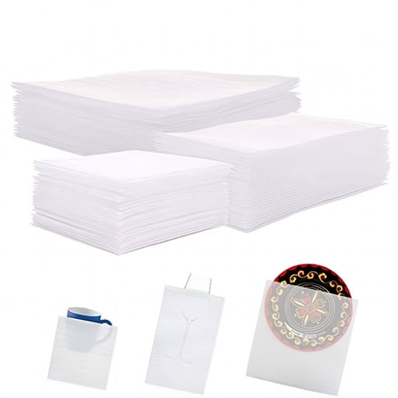 LAMIRO 75 pack Cushion Foam Pouches,3 sizes Moving Wrap Foam Packing Sheets to protect Mug Cup Glasses China Dishes,Packing Supplies for Moving,Great Alternative to Bubble Cushioning Wrap Envelopes