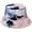 Pink, variant on CoCopeaunts Tie Dye Bucket Hat for Women Autumn Winter Plush Warm Cap Foldable Packable Travel Activities Daily Bucket Caps