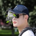 thumbnail image 4 of USB Rechargeable Fan Hat 600mAh Battery Solar Powered Breathable Mesh Wide Brim UV Protection Summer Sun Hat, 4 of 5