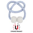 thumbnail image 2 of Amerteer 8 PCS Magnetic Curtain Tiebacks Clips Decorative Rope Holdbacks, Drapery Tie Backs Weave Holder for Window Draperies Hold Curtains Drape Ties Backs 16 inch Holdback, 2 of 7