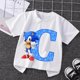 thumbnail image 3 of Nuevas camisetas de Sonics para niños, camisetas gráficas con letras en inglés de dibujos animados, lindas camisetas casuales de manga corta para niños, ropa para niños 2024, 3 of 5
