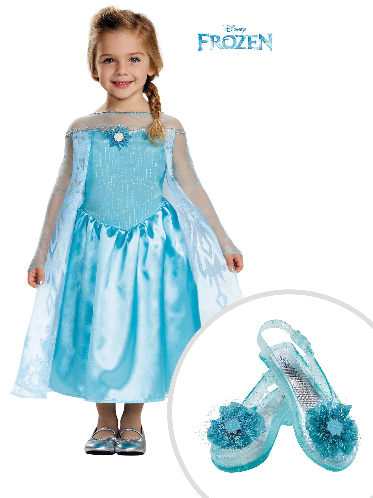 Elsa Classic Costume for Toddler and Kids Frozen Elsa Shoes Walmart