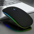 thumbnail image 7 of Silent Ergonomic Wireless RGB Mouse  Rechargeable  Multi-Device for PC Mac iPad Laptop Desktop, 7 of 7