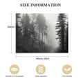 thumbnail image 2 of COMIO  Foggy Forest Canvas Wall Art: Misty Mountain Nature Picture Landscape winter Prints Pine Tree Photo Decor for Living Room Bedroom Office, 2 of 5