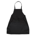 thumbnail image 4 of 5X Unisex 2 Pocket Black Kitchen Apron Bib, One Size in Medium, 4 of 7