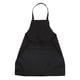 thumbnail image 5 of 6X Unisex 2 Bolsillo Negro Delantal Peto de Cocina, Un Tamano de Medio, 5 of 5