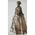 thumbnail image 3 of Dante Gabriel Rossetti 15x24 Black Modern Framed Museum Art Print Titled - Standing Woman, Facing Left (circa 1850), 3 of 5
