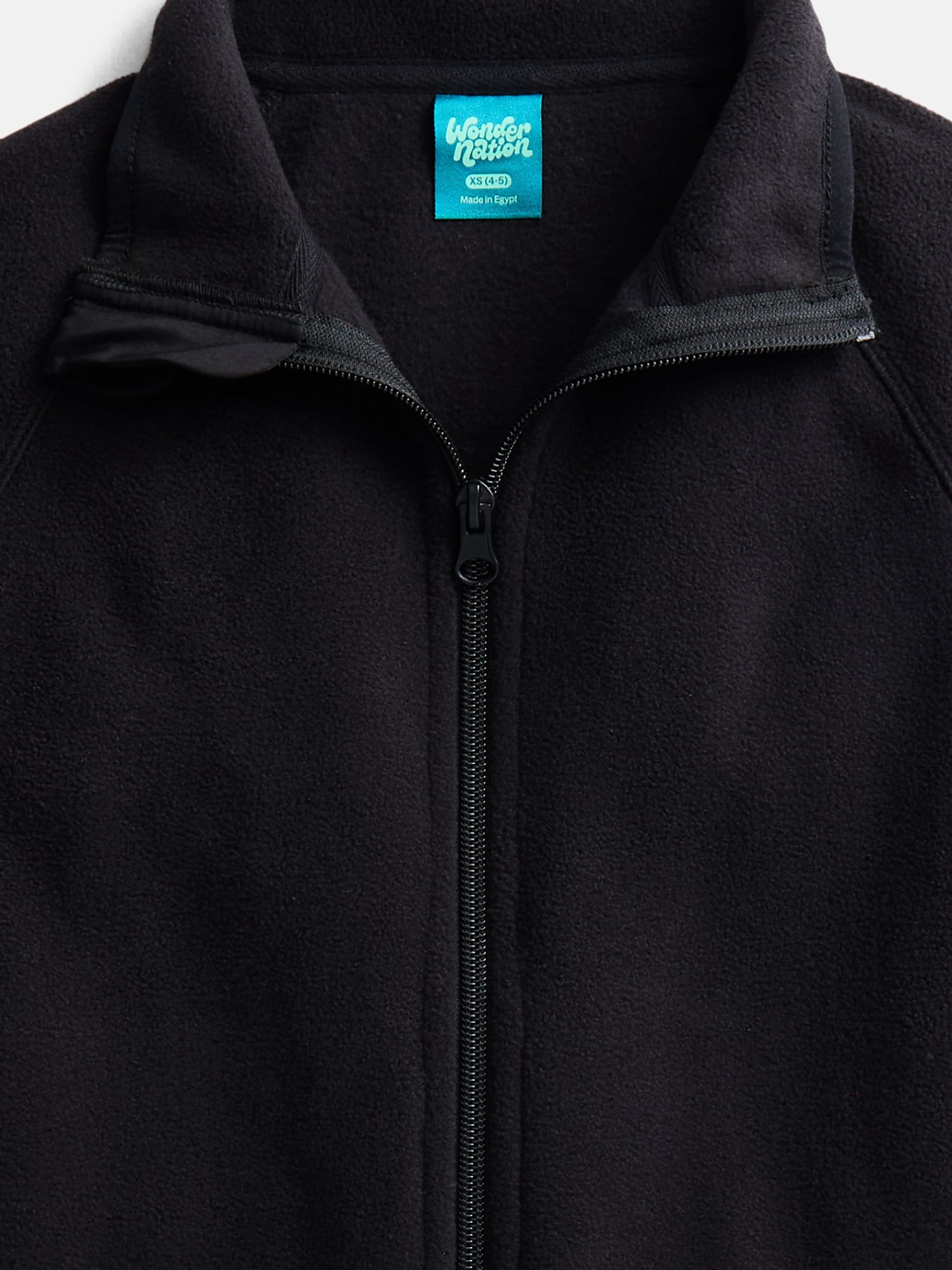 Wonder Nation Girls Microfleece Full Zip Jacket, Sizes 4-18 & Plus